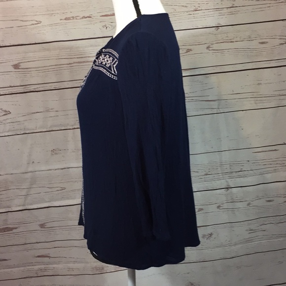 UMGEE flowy navy long sleeve - Picture 2 of 4